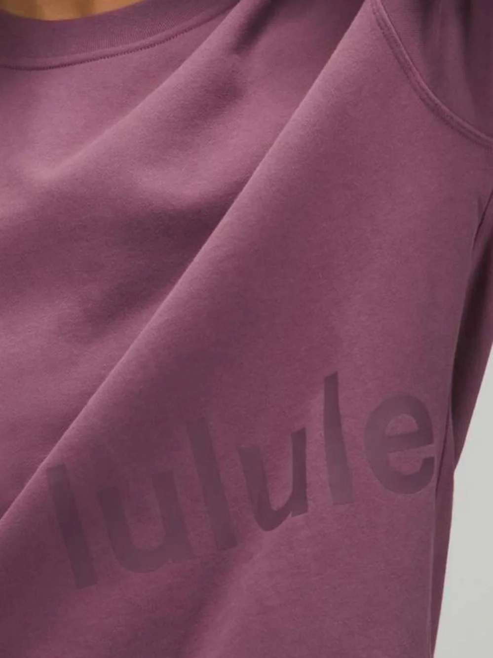 Lululemon Perfectly Oversized Crew Graphic in Vintage Plum